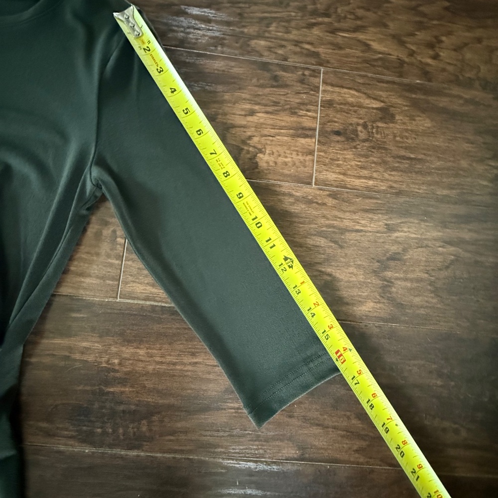 Banana Republic Dark Green 3/4 Sleeve Dress Size XS - Picture 5 of 8